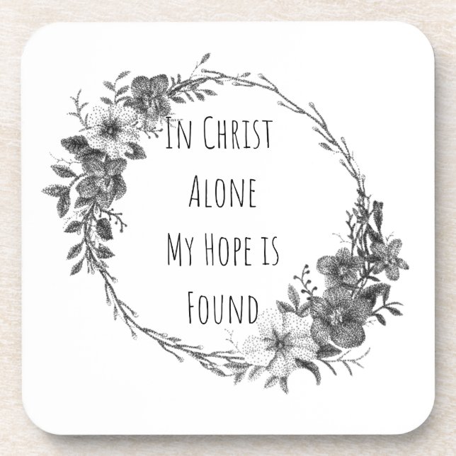Dessous-de-verre In Christ Alone Coasters (Devant)