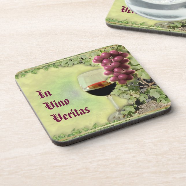 Dessous-de-verre In Vino Veritas (Côté gauche)