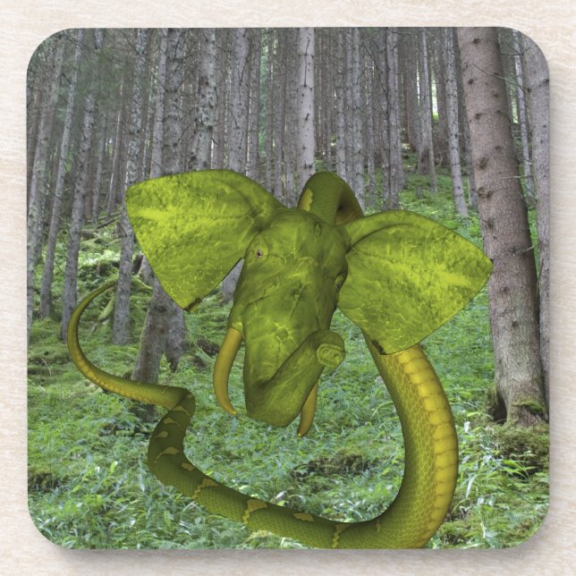 Dessous-de-verre Incroyable éléphant Python (Devant)