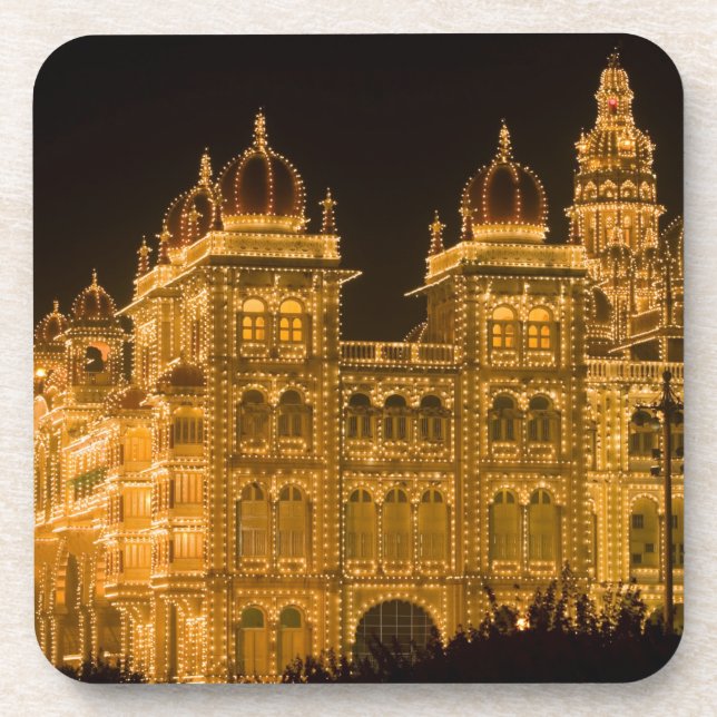 Dessous-de-verre INDE, Karnataka, Mysore : Palais du Majaraja (b. (Devant)