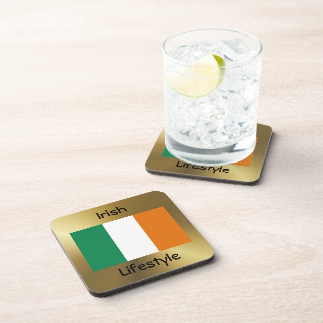 Dessous-de-verre Indicateur Irlande+Dessous de verre texte (Côté Droit)