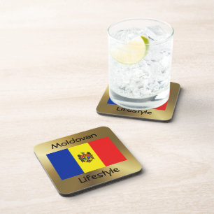 Dessous-de-verre Indicateur Moldavie+Dessous de verre Texte