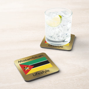 Dessous-de-verre Indicateur Mozambique+Dessous de verre texte