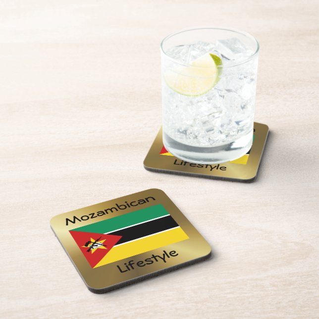 Dessous-de-verre Indicateur Mozambique+Dessous de verre texte (Côté Droit)