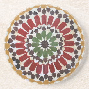 Dessous de verre indiens de dessin géométrique