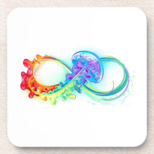 Dessous-de-verre Infinity with Rainbow Jellyfish