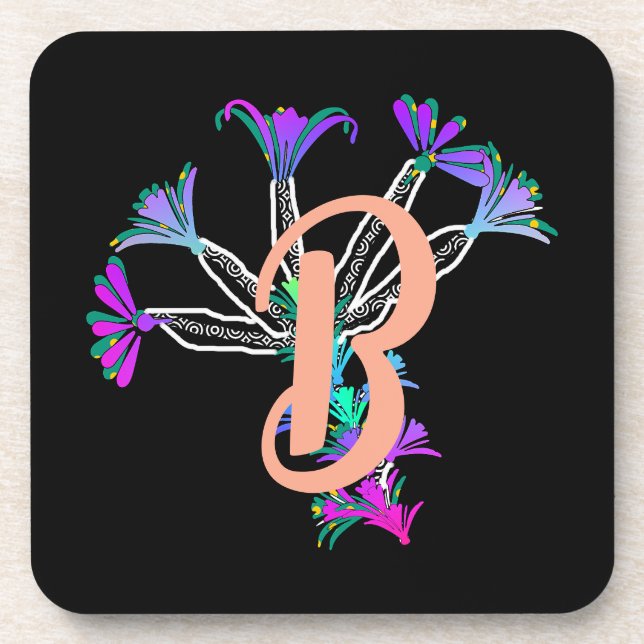 Dessous-de-verre Initiale B Monogramme (Devant)