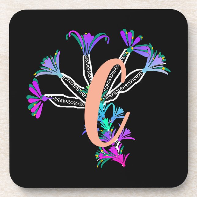 Dessous-de-verre Initiale C Monogramme (Devant)