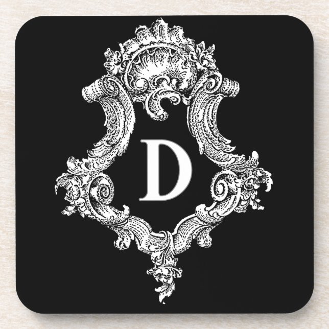 Dessous-de-verre Initiale de monogramme D (Devant)