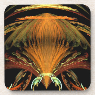 Dessous-de-verre Insecte orange Alien