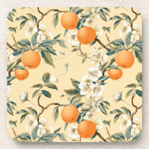 Dessous-de-verre Inspiré vintage Orange Grove Motif Floral
