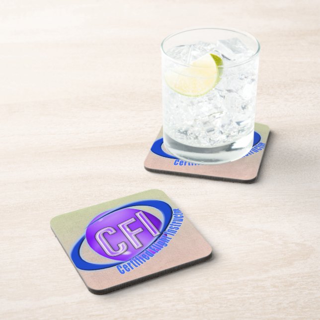 DESSOUS-DE-VERRE INSTRUCTEUR DE VOL CERTIFIÉ DE LOGO DE BORD CFI (Côté Droit)