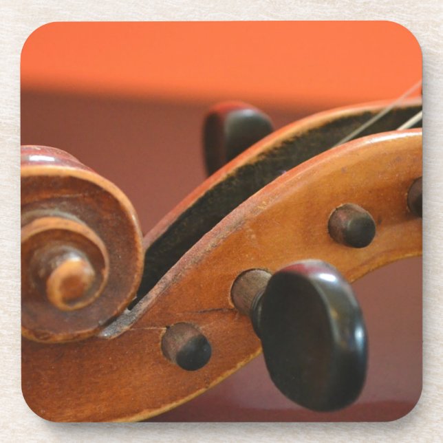 Dessous-de-verre instrument de musique classique à cordes de violon (Devant)
