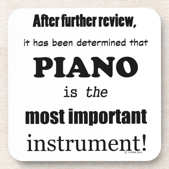 Dessous-de-verre Instrument le plus important (Devant)