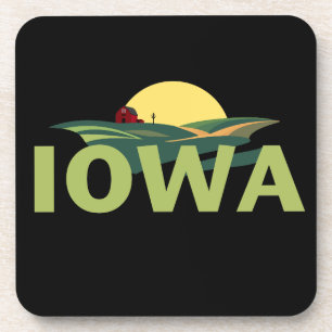 Dessous-de-verre Iowa États-Unis d'Amérique