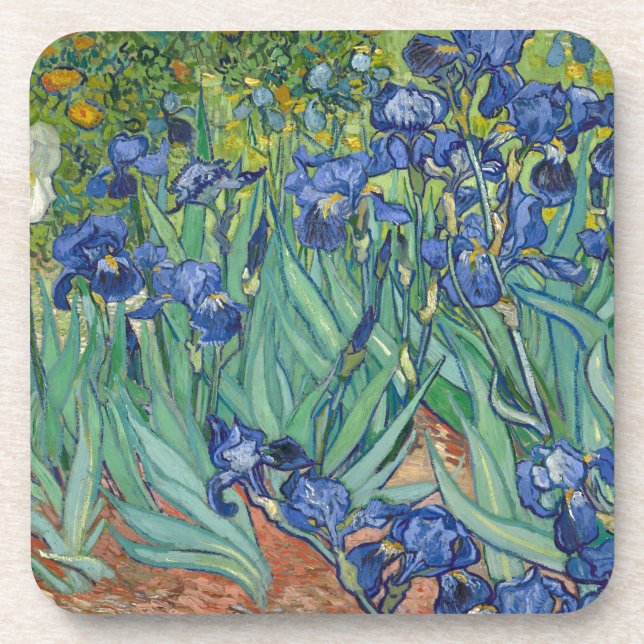 Dessous-de-verre Irises par Van Gogh (Devant)