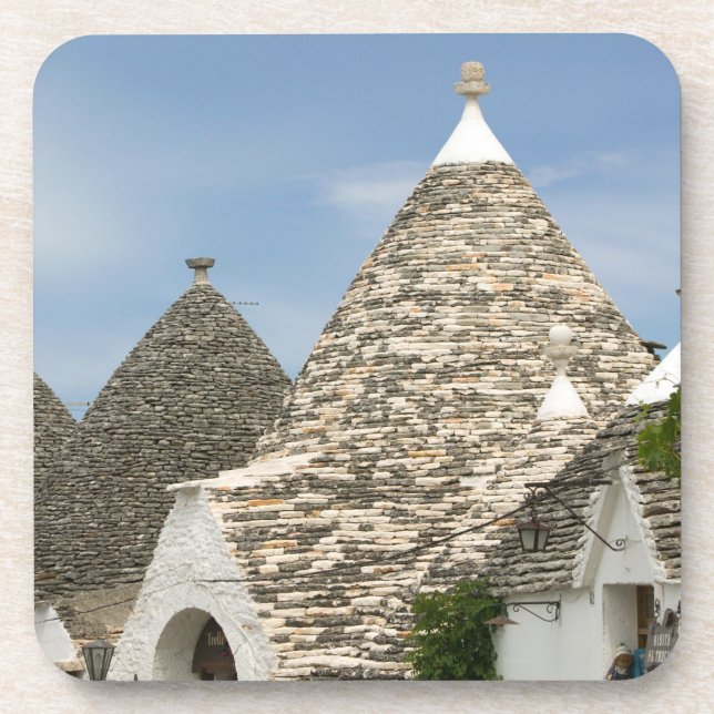 Dessous-de-verre Italie, Pouilles, Alberobello, Terra dei Trulli, (Devant)