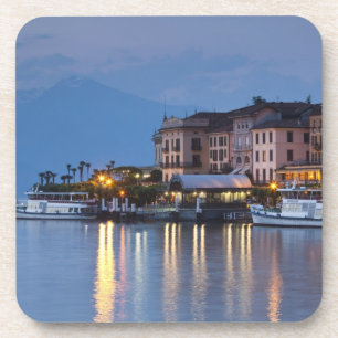 Dessous-de-verre Italie, Province de Côme, Bellagio. Vue sur la vil