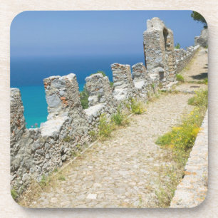 Dessous-de-verre Italie, Sicile, Cefalu, Promenade le long de la fa