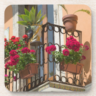 Dessous-de-verre ITALIE, Sicile, TAORMINE : Corso Umberto 1,