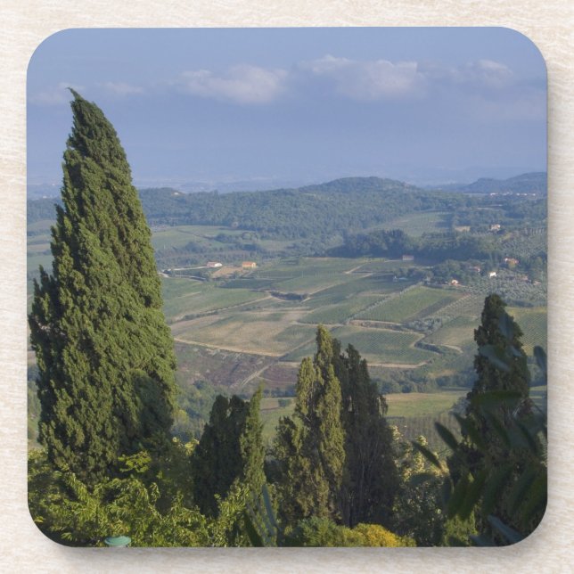 Dessous-de-verre Italie, Toscane, Montepulciano. Vue de (Devant)