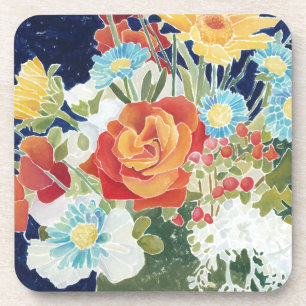 Dessous-de-verre IV floral de minuit