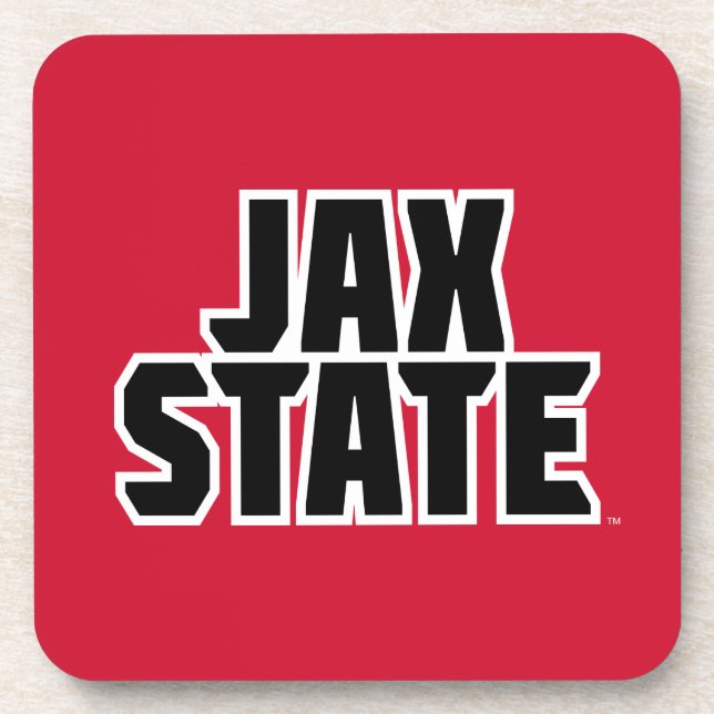 Dessous-de-verre Jacksonville State University JAX STATE Bold Text (Devant)