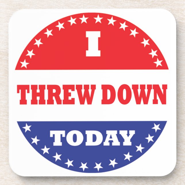 Dessous-de-verre J'Ai Jeté Aujourd'Hui (Devant)