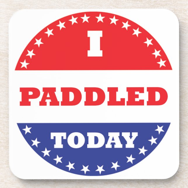 Dessous-de-verre J'Ai Pagayé Aujourd'Hui (Devant)