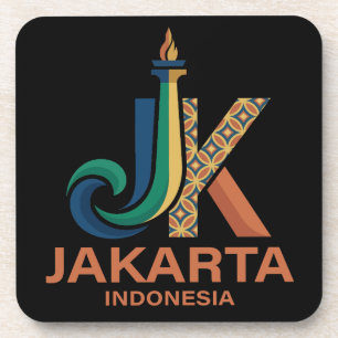 Dessous-de-verre Jakarta Indonésie Asie du Sud-Est