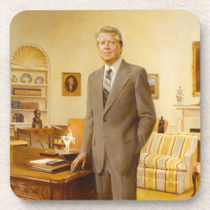 Dessous-de-verre James Carter Portrait présidentiel de la Maison-Bl