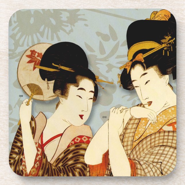 Dessous de verre japonais de conception d'art (Devant)