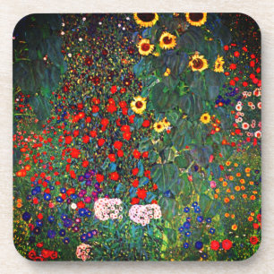 Dessous-de-verre Jardin aux fleurs Gustav Klimt