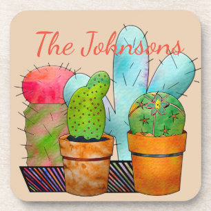 Dessous-de-verre Jardin coloré de Cactus