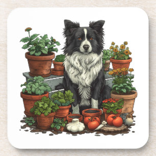 Dessous-de-verre Jardin de Collie à la frontière