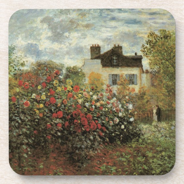 Dessous-de-verre Jardin de Monet à Argenteuil par Claude Monet (Devant)
