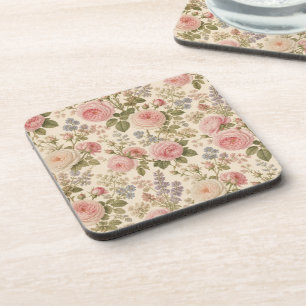 Dessous-de-verre Jardin de roses anglais vintage Cottagecore