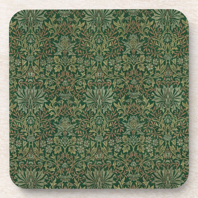 Dessous-de-verre Jardin de William Morris - Verts (Devant)