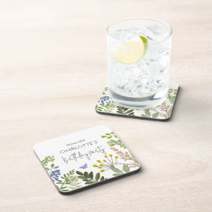 Dessous-de-verre Jardin d'été à feuillage persistant Fête d'anniver