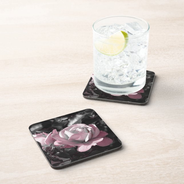 Dessous-de-verre Jardin rose rose (Côté Droit)