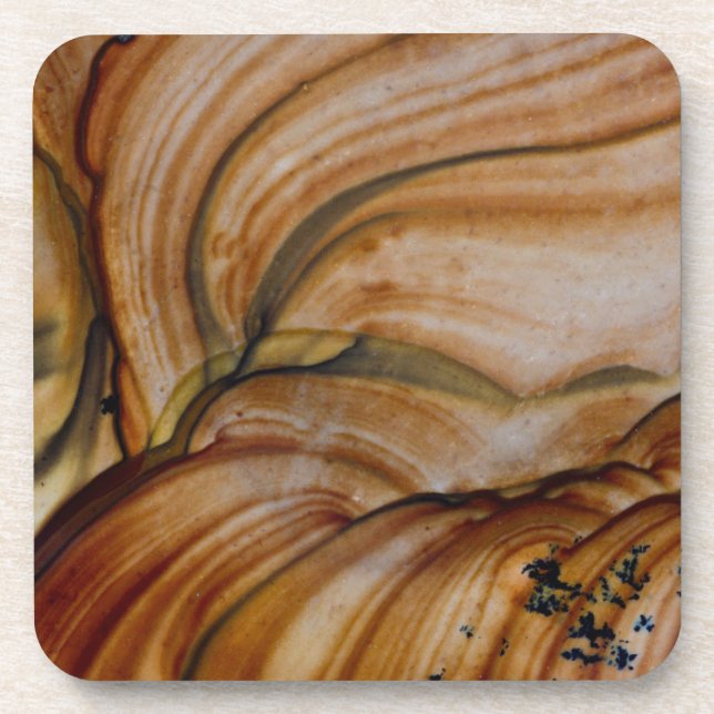 Dessous-de-verre Jasper de Deschutes de couleur marron (Devant)