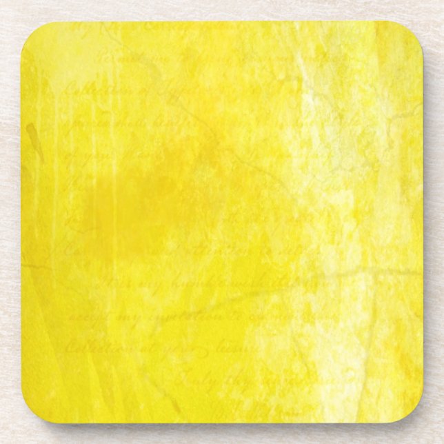 Dessous-de-verre Jaune Gritty (Devant)