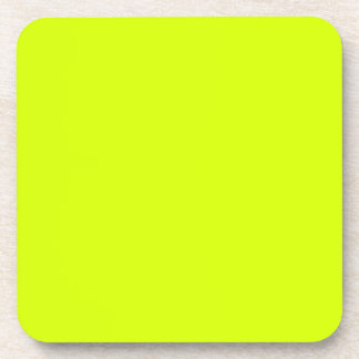 Dessous-de-verre Jaune néon, haute visibilité