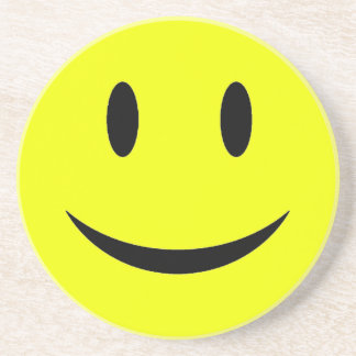 Dessous de verre jaunes de visage