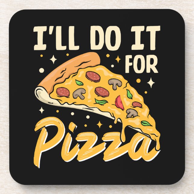 Dessous-de-verre Je le ferai pour pizza (Devant)