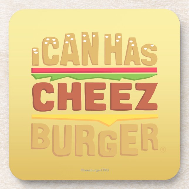 Dessous-de-verre Je peux a le logo de Cheezburger (Devant)