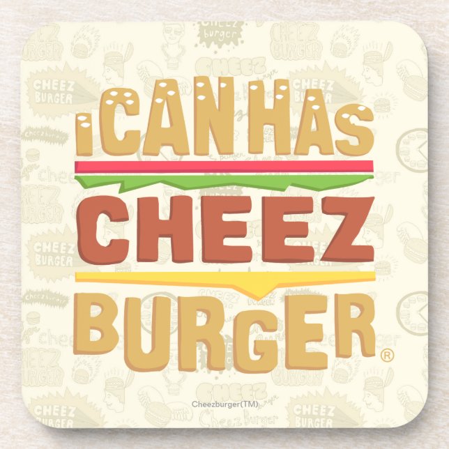Dessous-de-verre Je peux a le logo de Cheezburger (Devant)