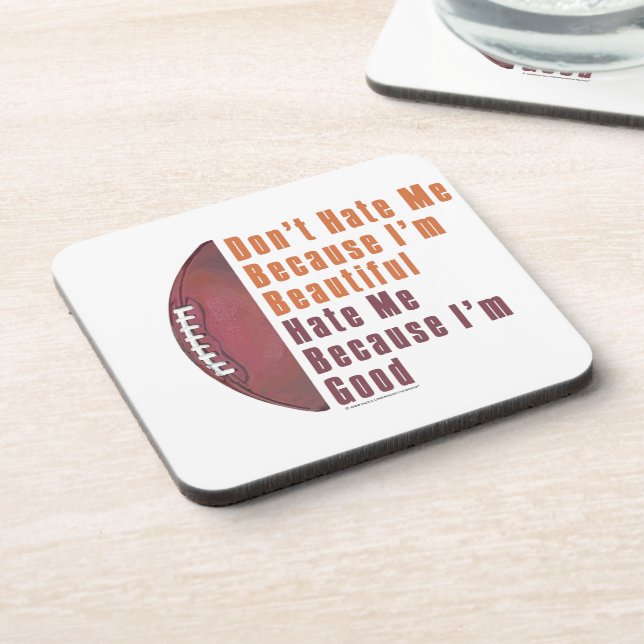 Dessous-de-verre Je Suis Belle Mon Bon Football (Côté gauche)