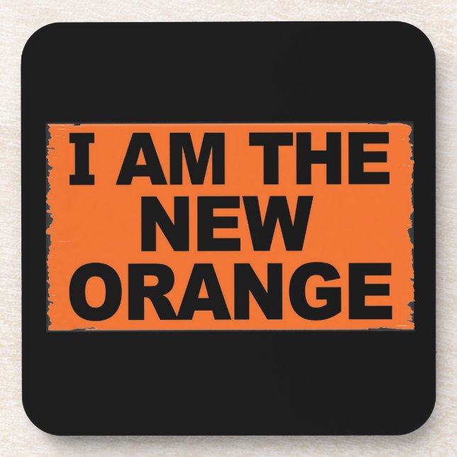 Dessous-de-verre Je suis la nouvelle orange (Devant)