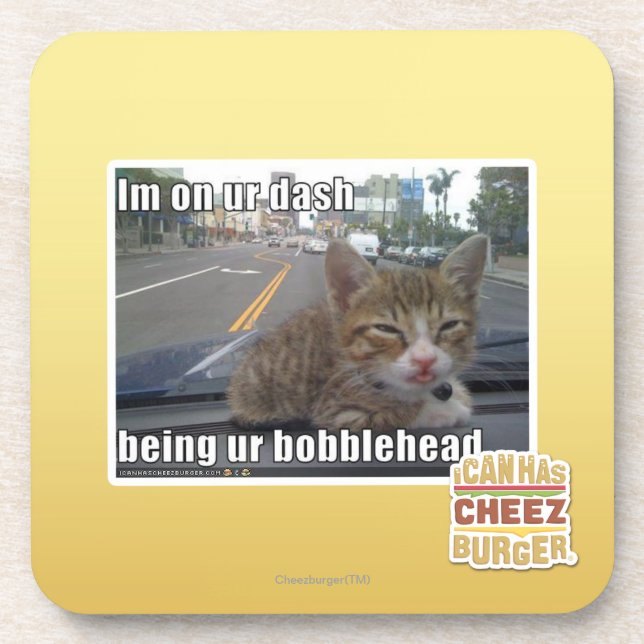 Dessous-de-verre Je suis sur votre tiret (Devant)